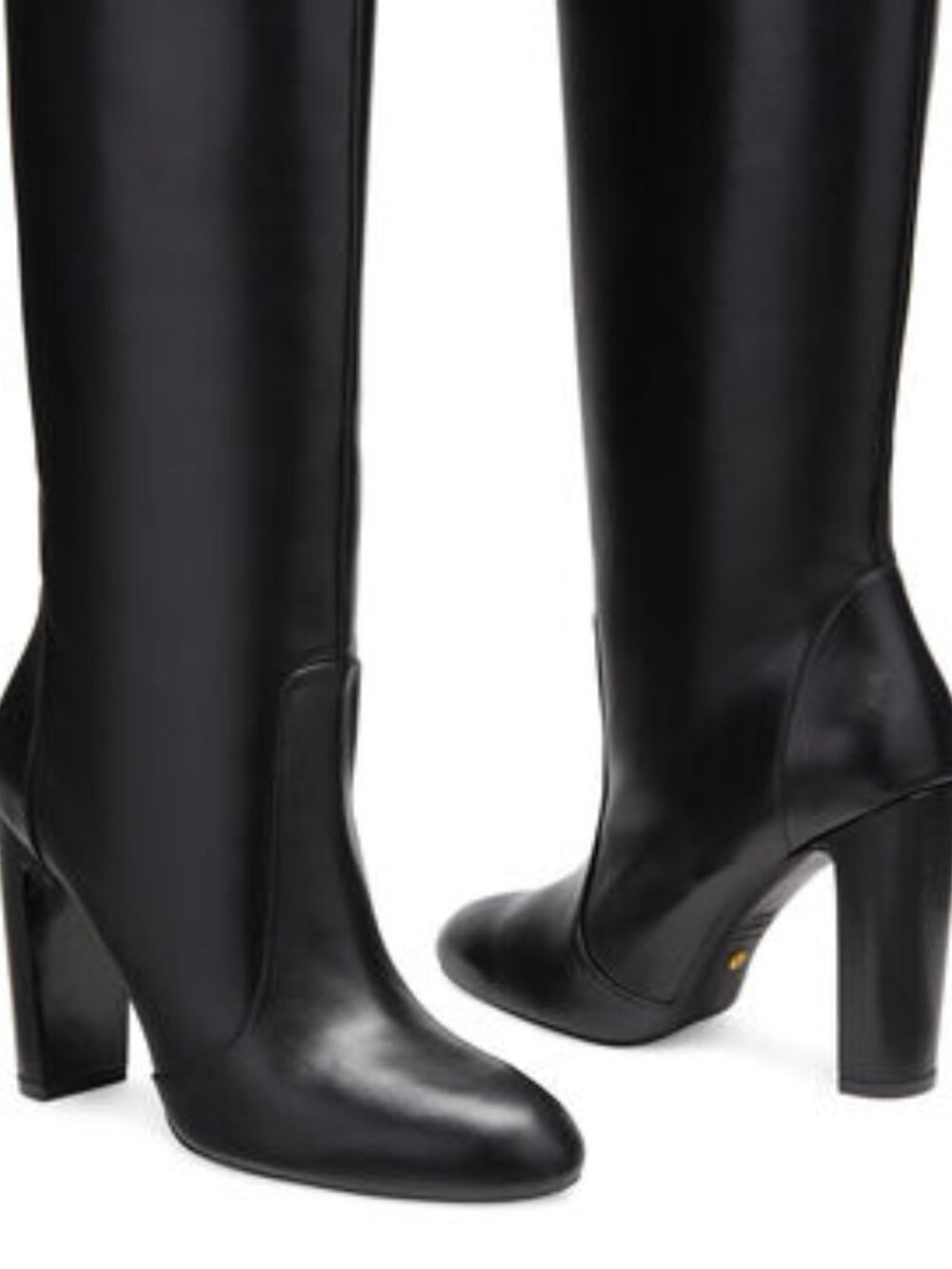 Stuart Weitzman Vida 100 Black Leather Boots SG236